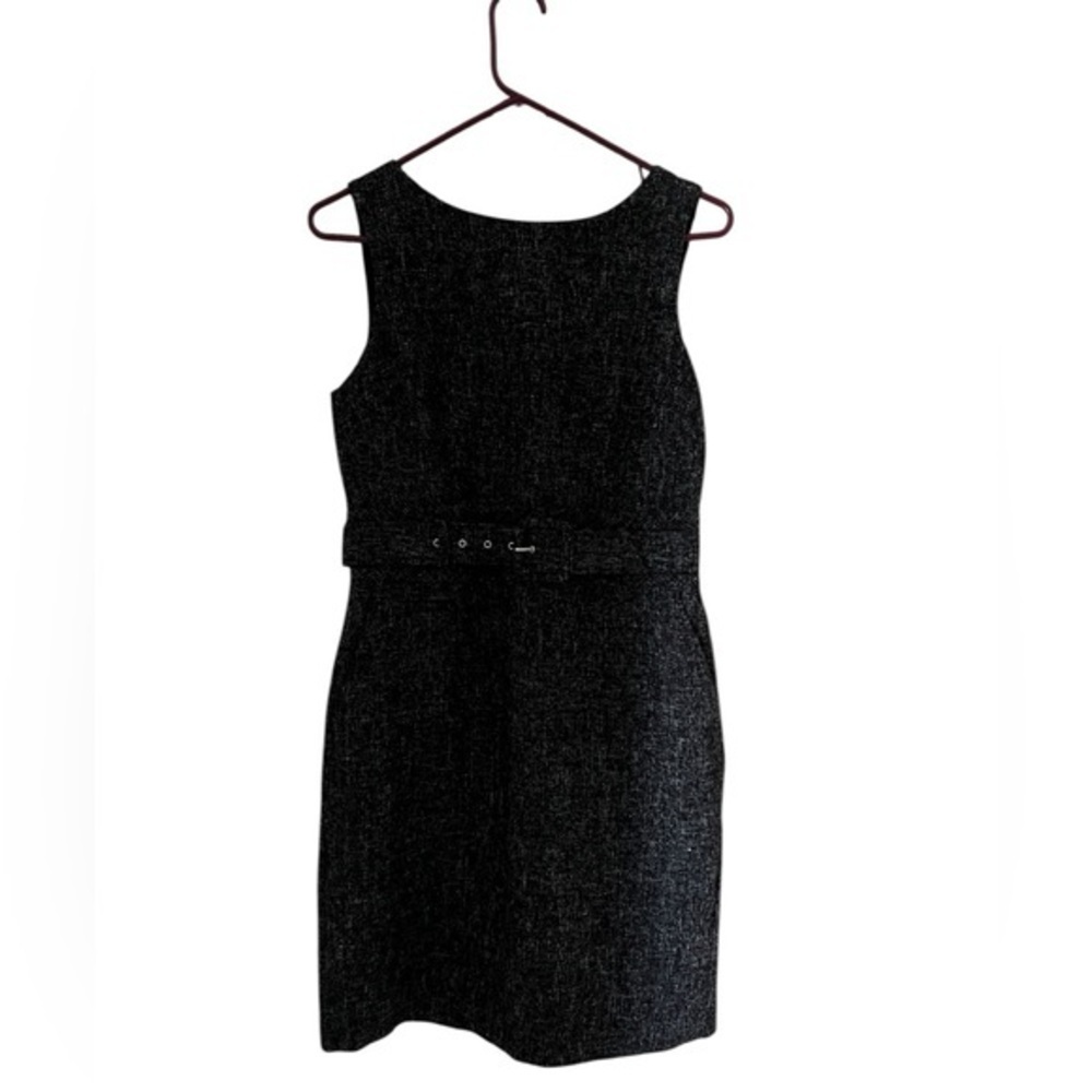 Banana Republic black & gray tweed dress